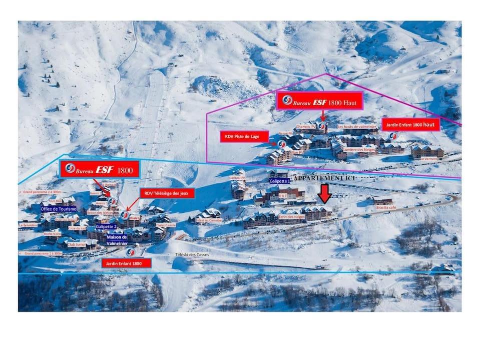 Spacieux Appartement 37M2-T3-Rdc-6 Personnes-100M Remontees Вальменье Экстерьер фото