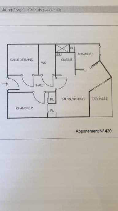 Spacieux Appartement 37M2-T3-Rdc-6 Personnes-100M Remontees Вальменье Экстерьер фото